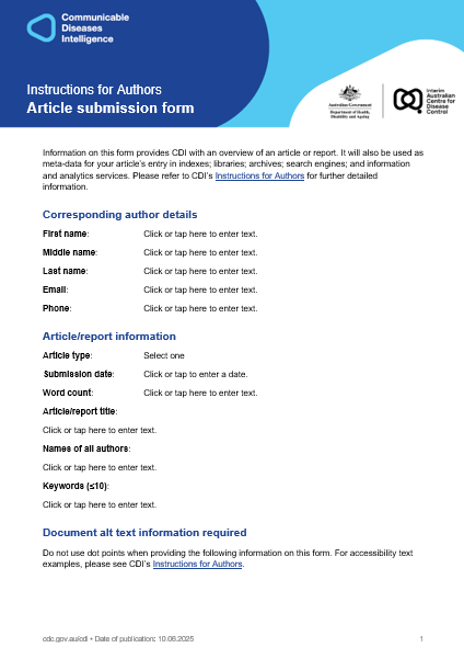 CDI – Article submission form