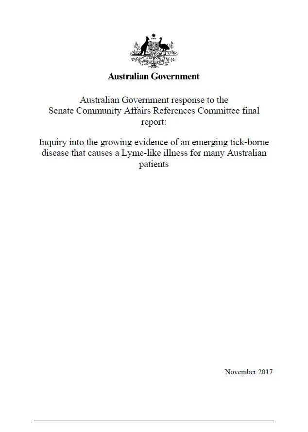 Front cover of report