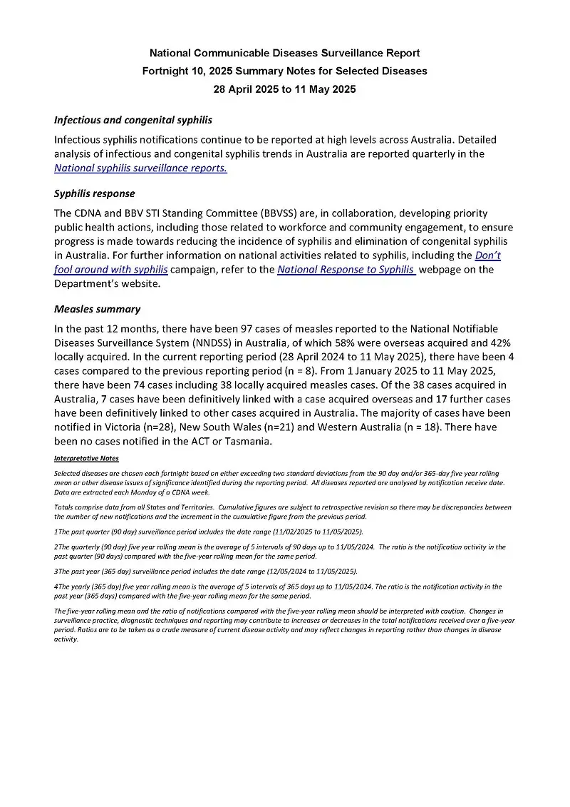 Image of fortnightly report document