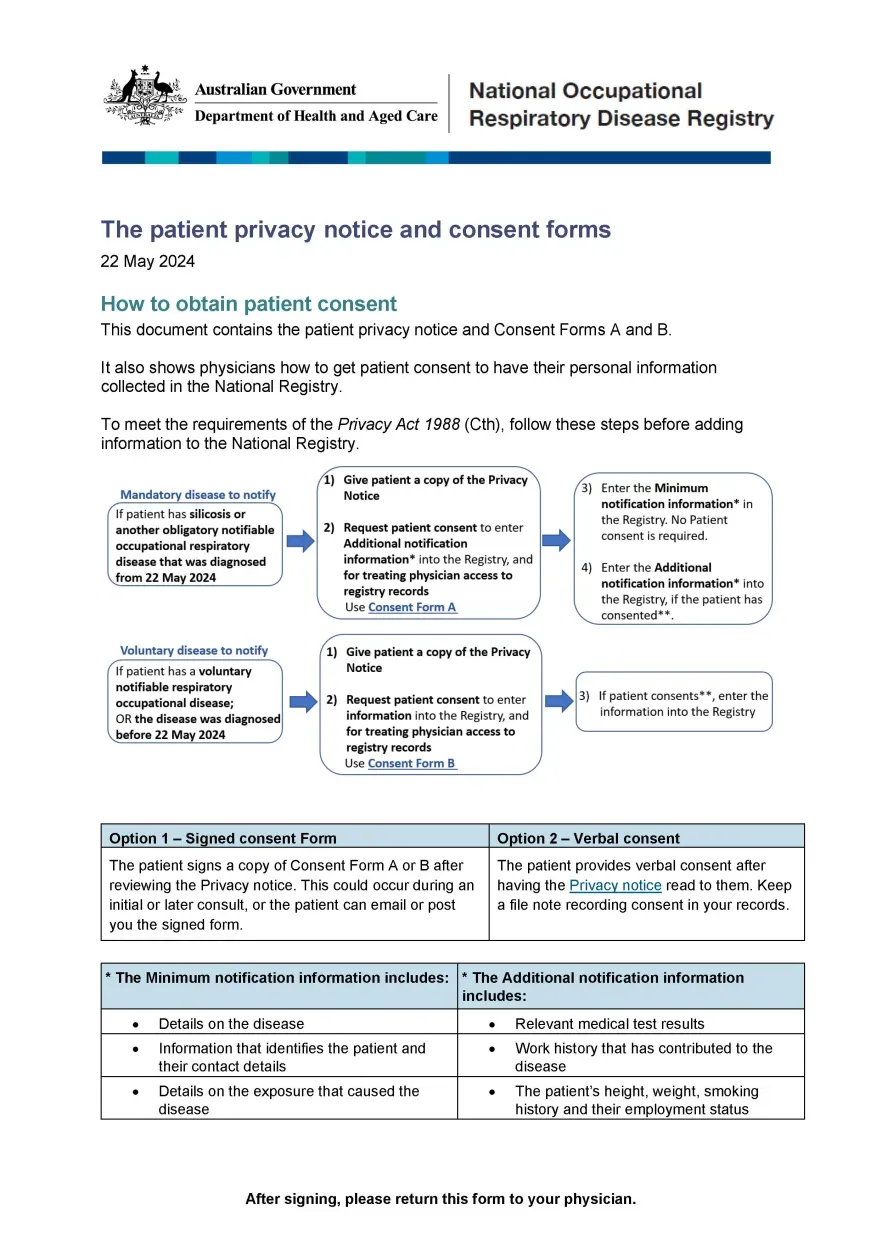 NORDR – Patient privacy and consent statement