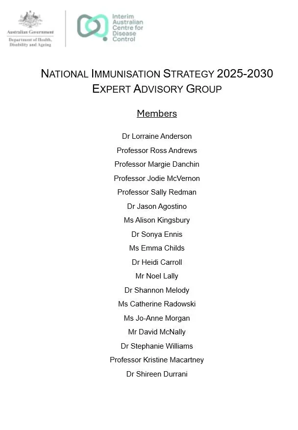 National Immunisation Strategy Expert Advisory Group