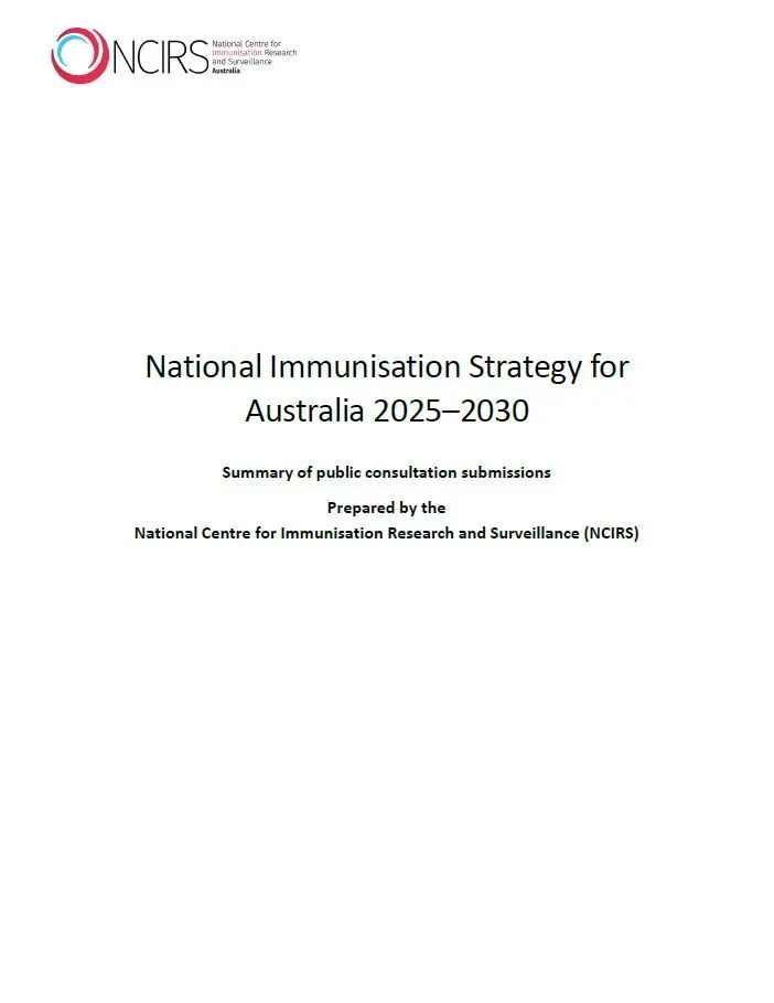 National Immunisation Strategy for Australia 2025–2030 public consultation report