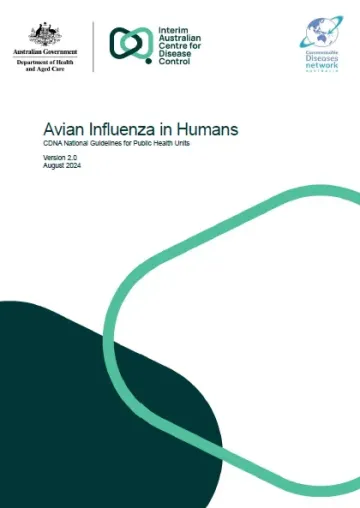 Avian influenza in humans – CDNA National Guidelines for Public Health Units