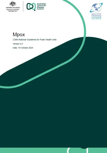 Mpox – CDNA National Guidelines for Public Health Units