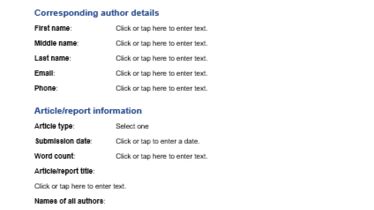 CDI – Article submission form