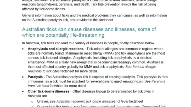 First page of fact sheet