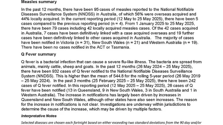 Image of fortnightly report document