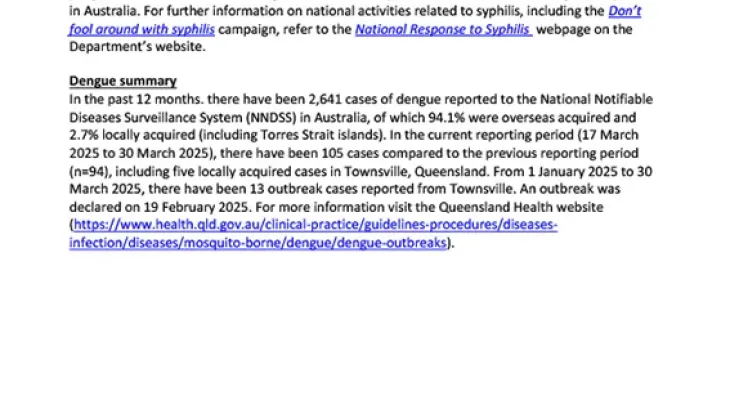 Image of fortnightly report document