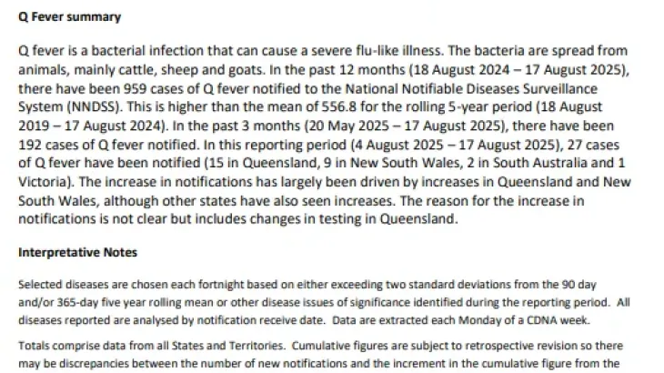 Image of fortnightly report document