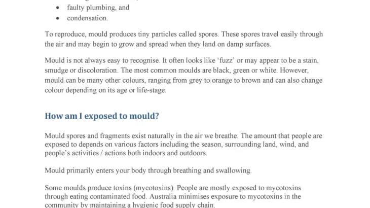 First page of guidance document