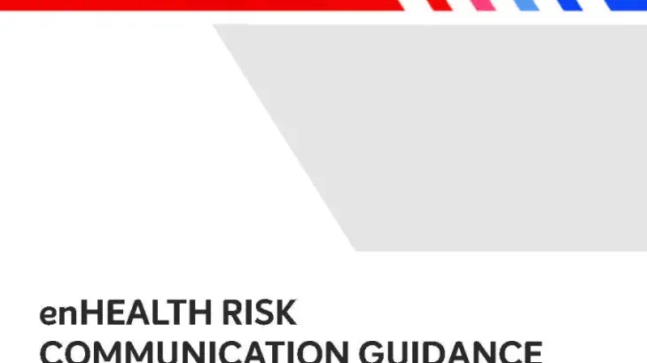 Front cover of guidance document