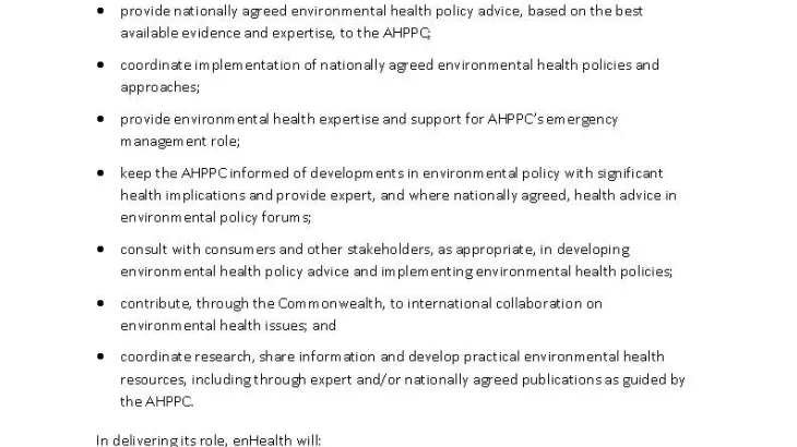 enHealth – Terms of reference