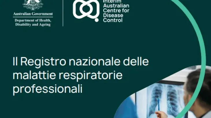 Cartolina del Registro nazionale delle malattie respiratorie professionali