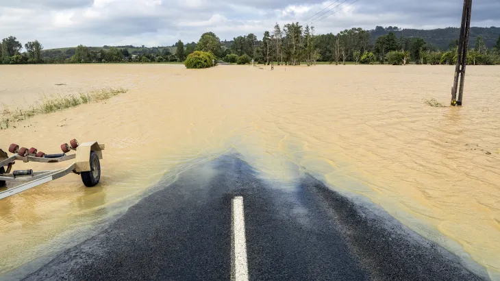 Flooded road