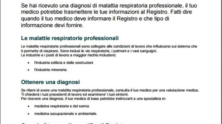 Informazioni per i pazienti