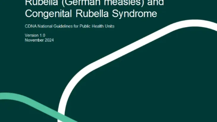 Rubella - CDNA national guideline for public health units